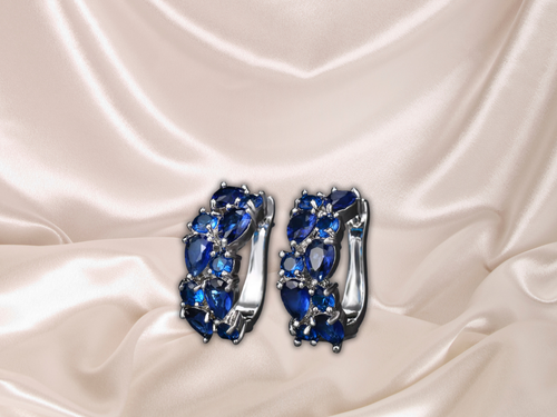 Pendientes Clásicos de Piedra Semipreciosa