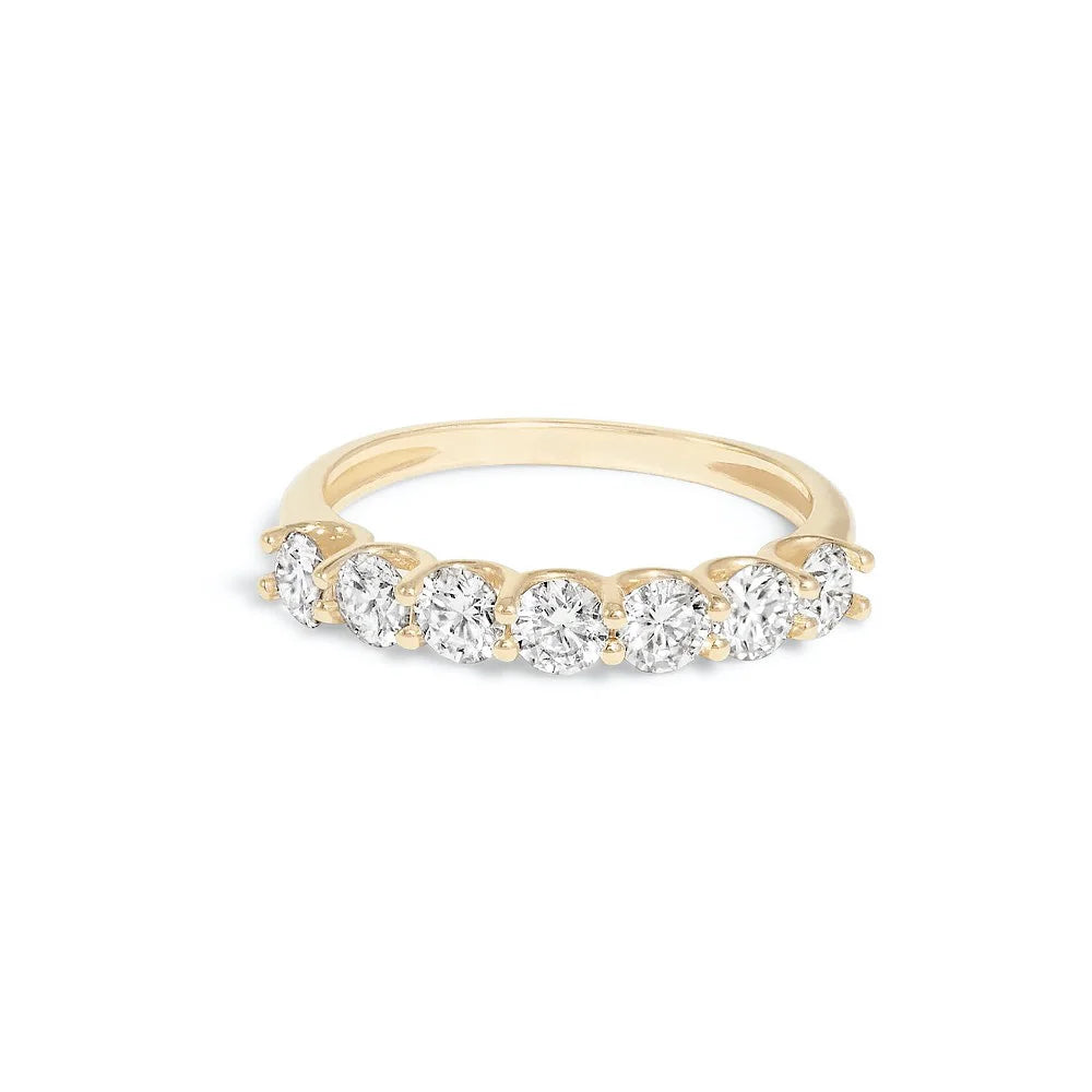 Anillo Apilable Minimalista para Mujer Diseño Geométrico en Oro con Circonita